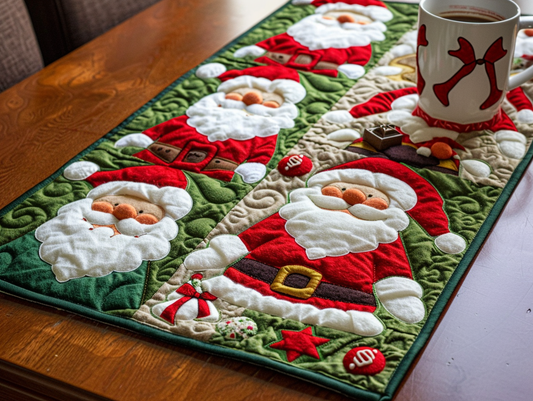 Christmas Santa TAI111124368 Quilted Table Runner