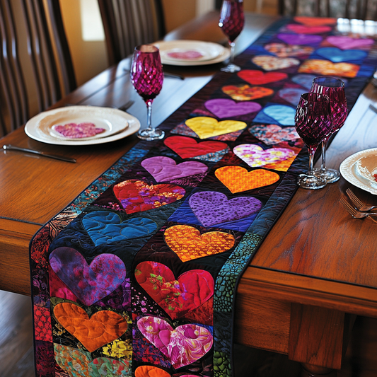 Heart DAI200125324 Quilted Table Runner