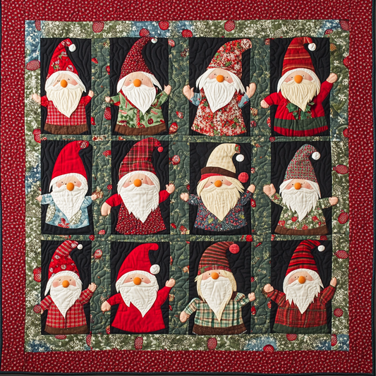 Christmas Gnome DAI190824135 Quilt Blanket