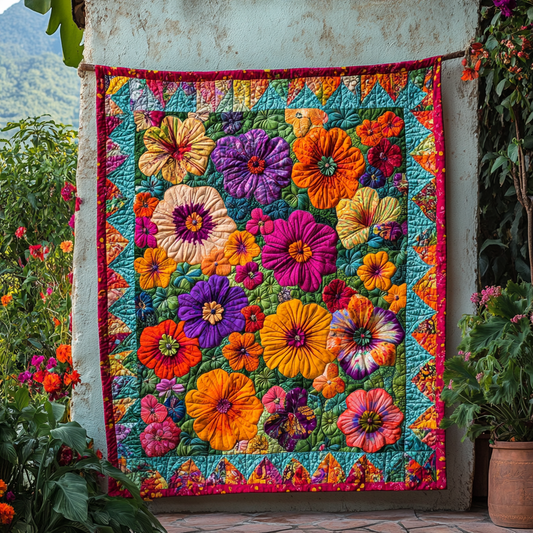 Flower DAI181124070 Quilt Blanket