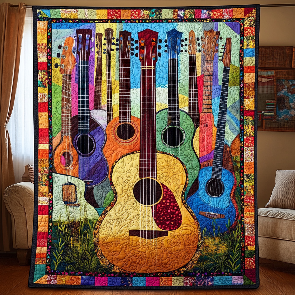 Guitar TAI121024054 Quilt Blanket