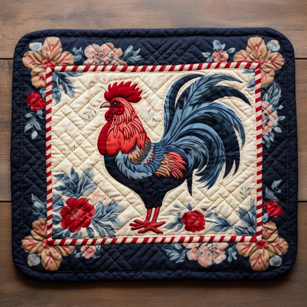 Rooster TAI07122353 Quilted Placemats