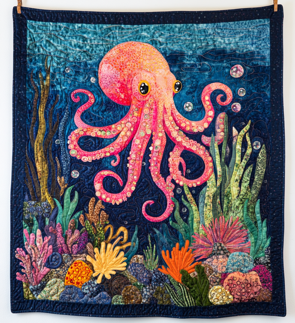 Octopus DAI110225115 Quilt Blanket