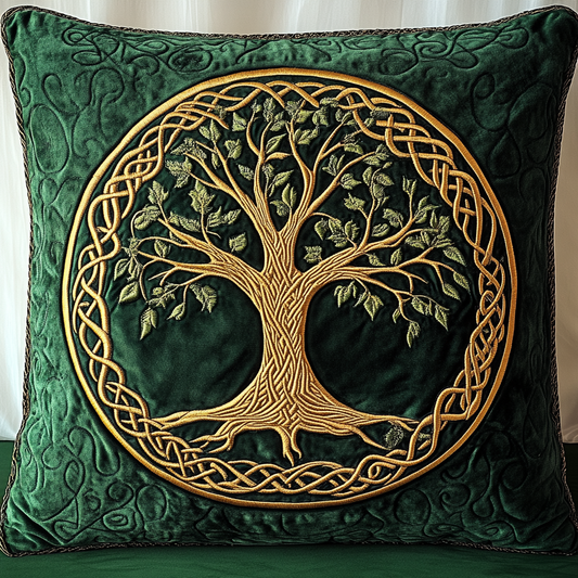 Celtic Tree Of Life DAI090125378 Quilted Pillow Case