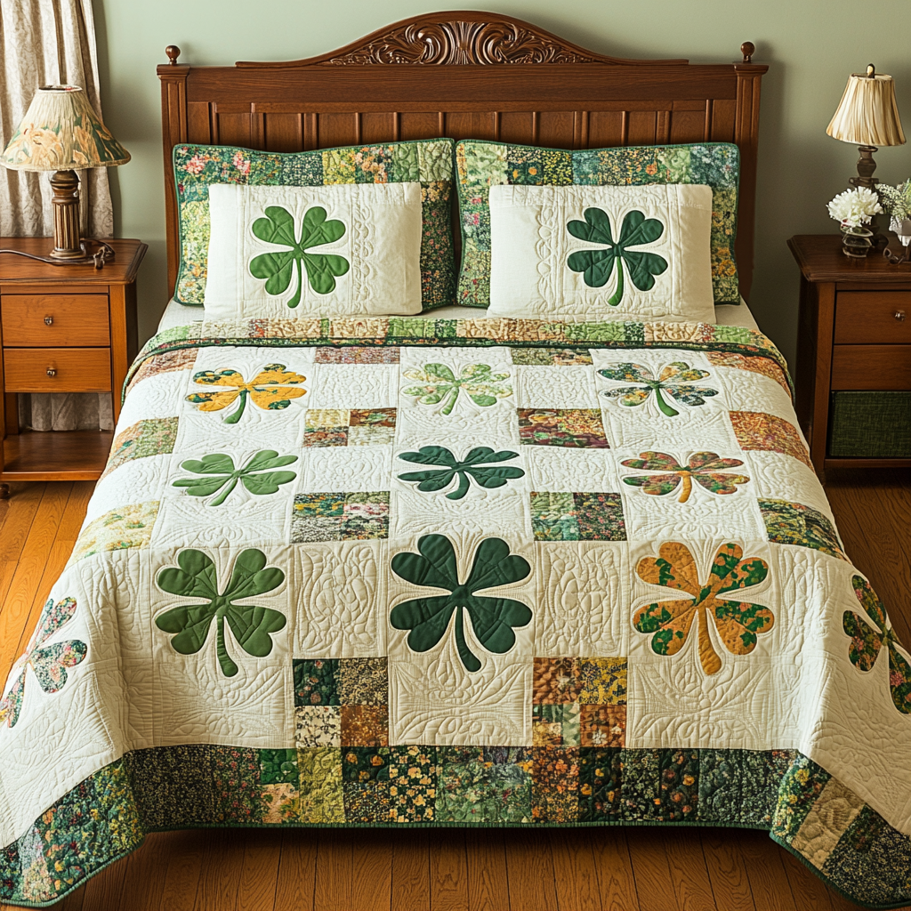 Clover DAI040924019 Quilt Bedding Set