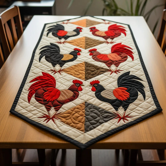 Chicken TAI261223146 Quilted Table Runner