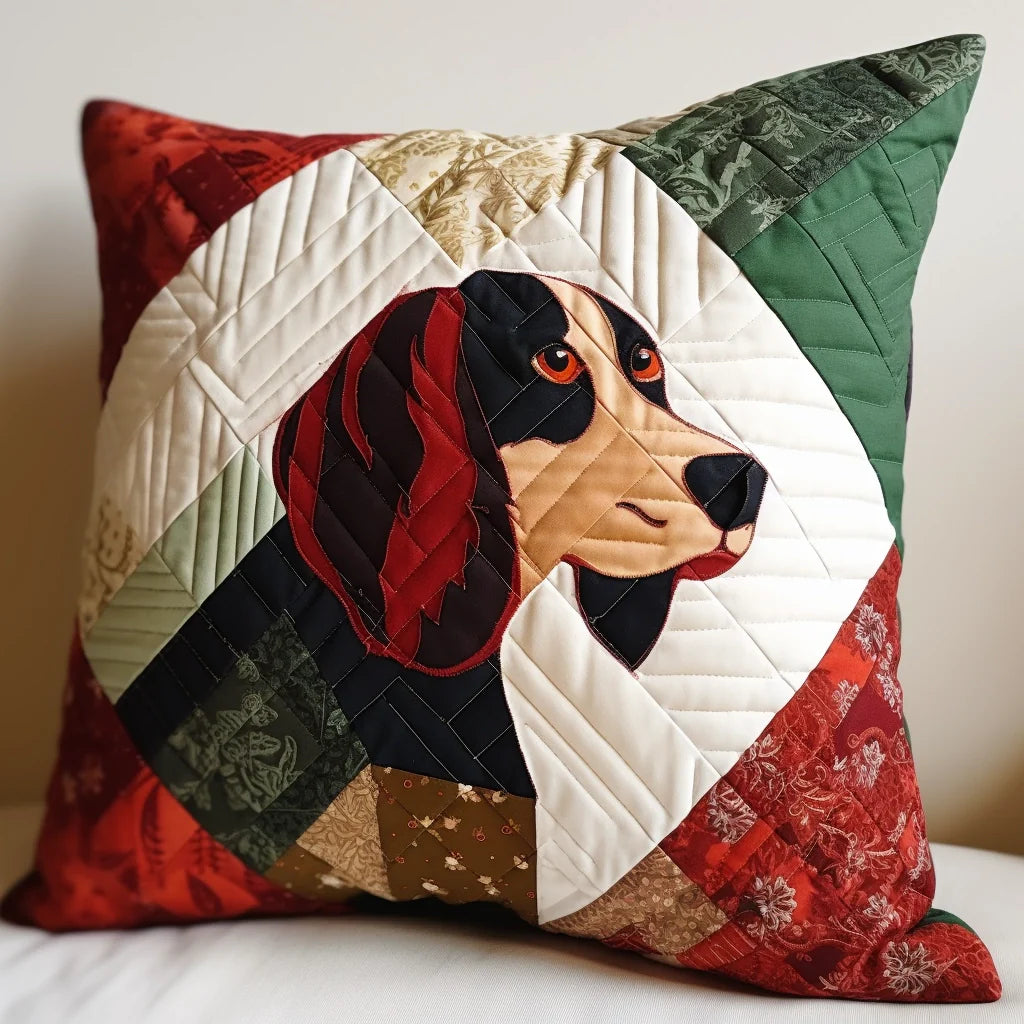 Beagle TAI020324242 Quilted Pillow Case