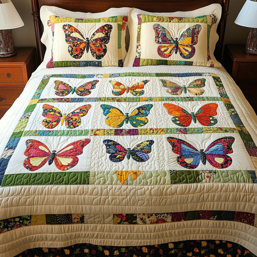 Butterfly DAI280824187 Quilt Bedding Set