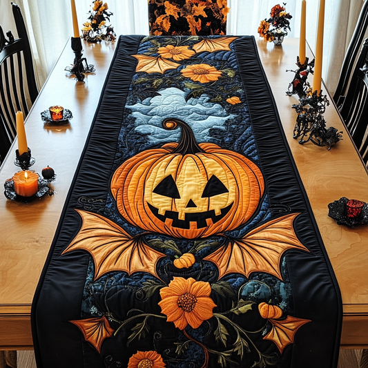 Halloween Pumpkin TAI021024207 Quilted Table Runner