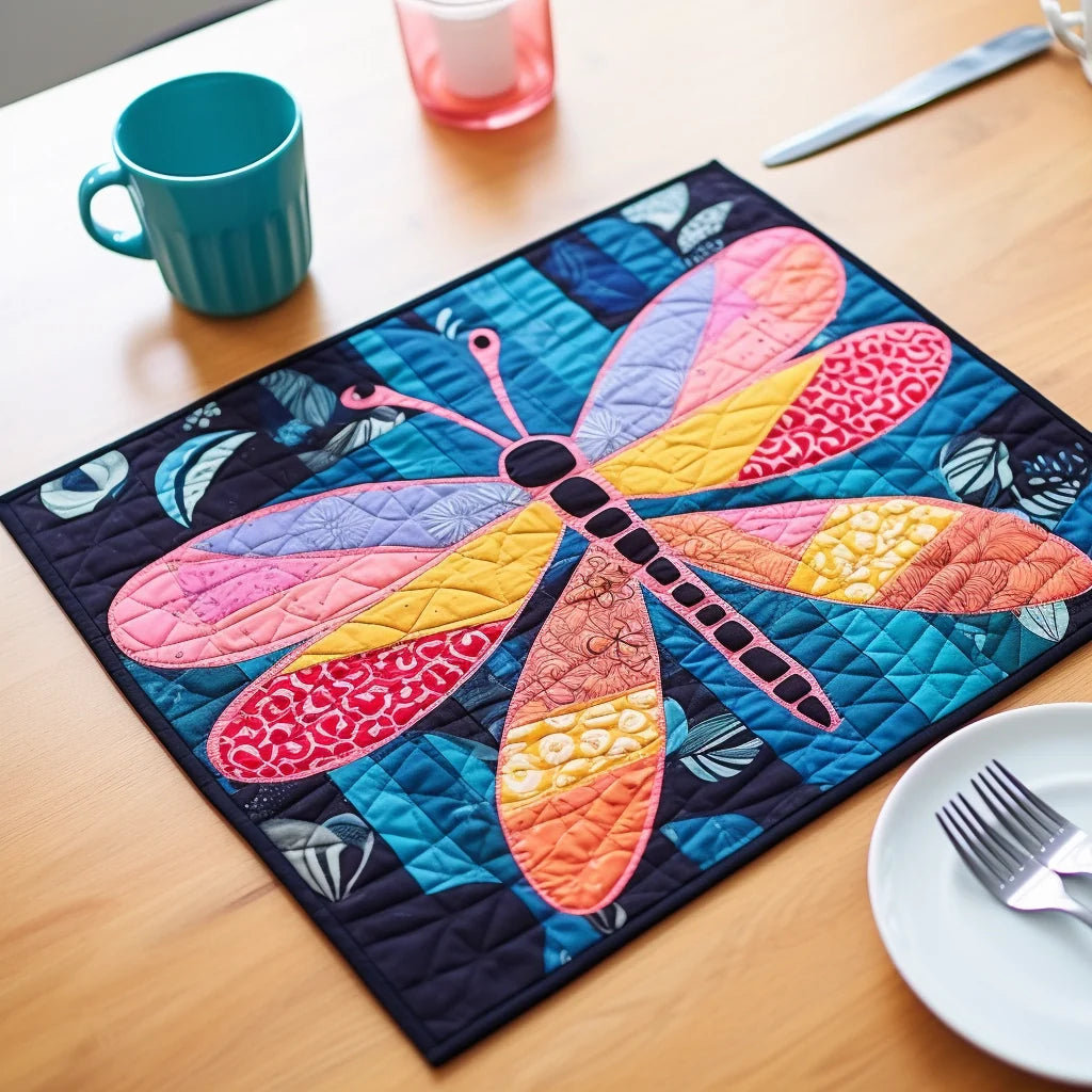 Dragonfly TAI261223195 Quilted Placemats