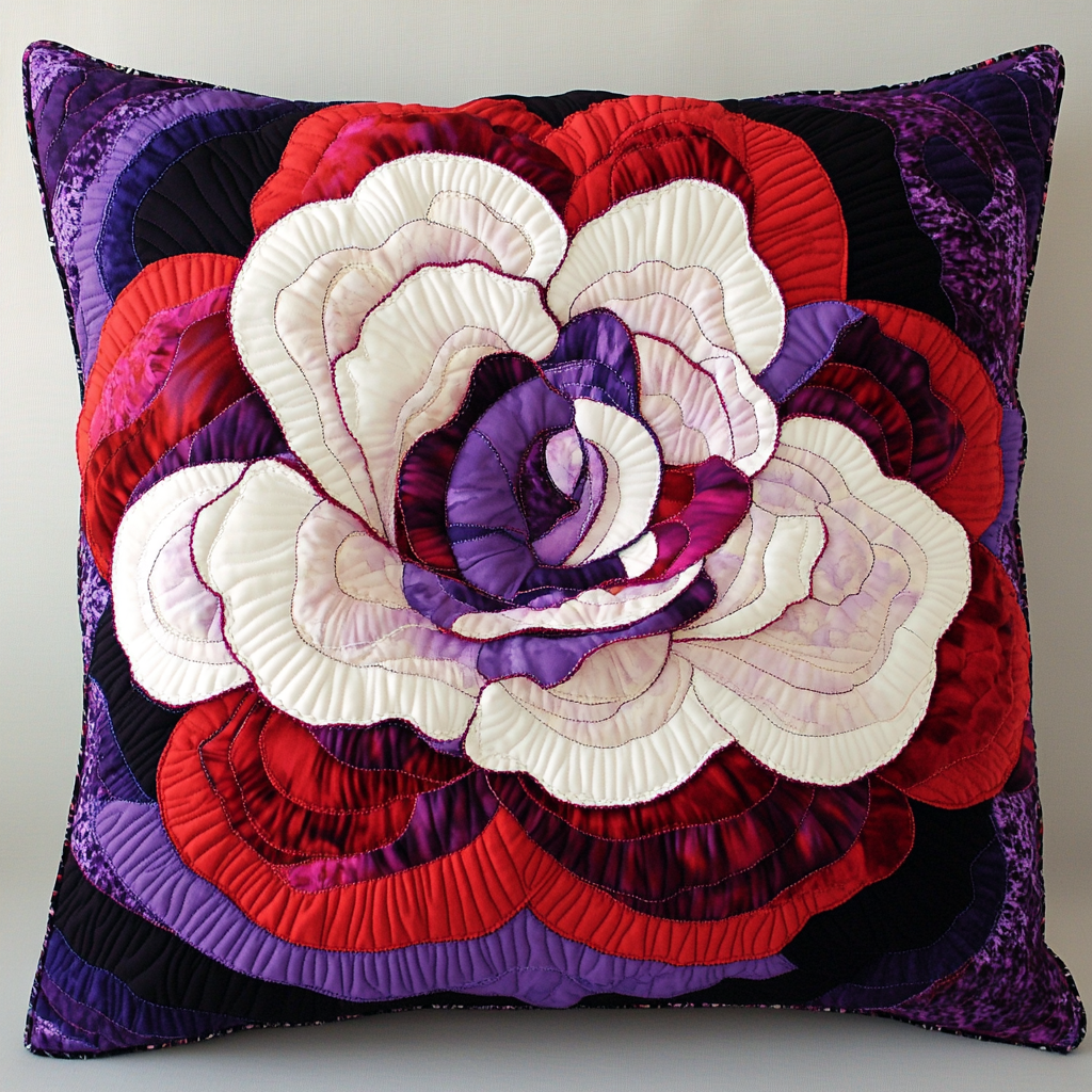 Blooming Flower TAI181024474 Quilted Pillow Case