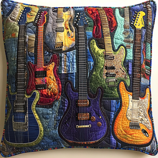 Guitar DAI301224187 Quilted Pillow Case