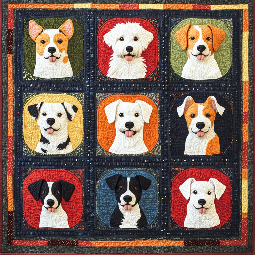 Dogs DAI070824093 Quilt Blanket