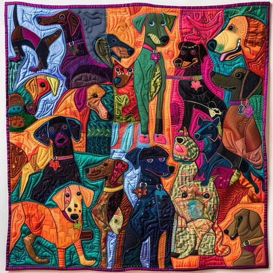 Dogs TAI280224148 Quilt Blanket