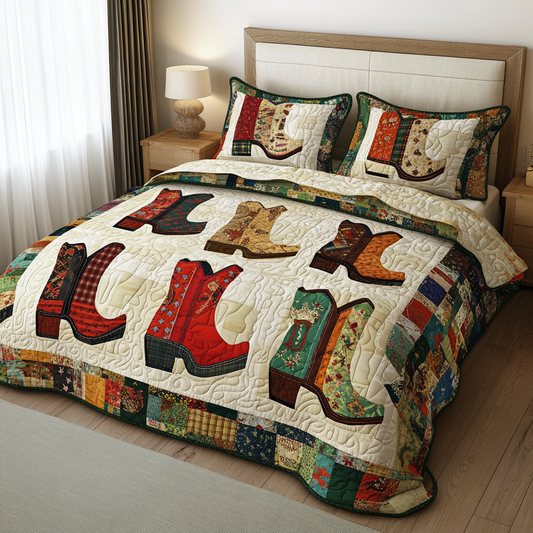 Cowboy Boots DAI040924053 Quilt Bedding Set