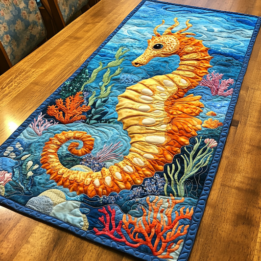 Seahorse DAI110225414 Quilted Table Runner