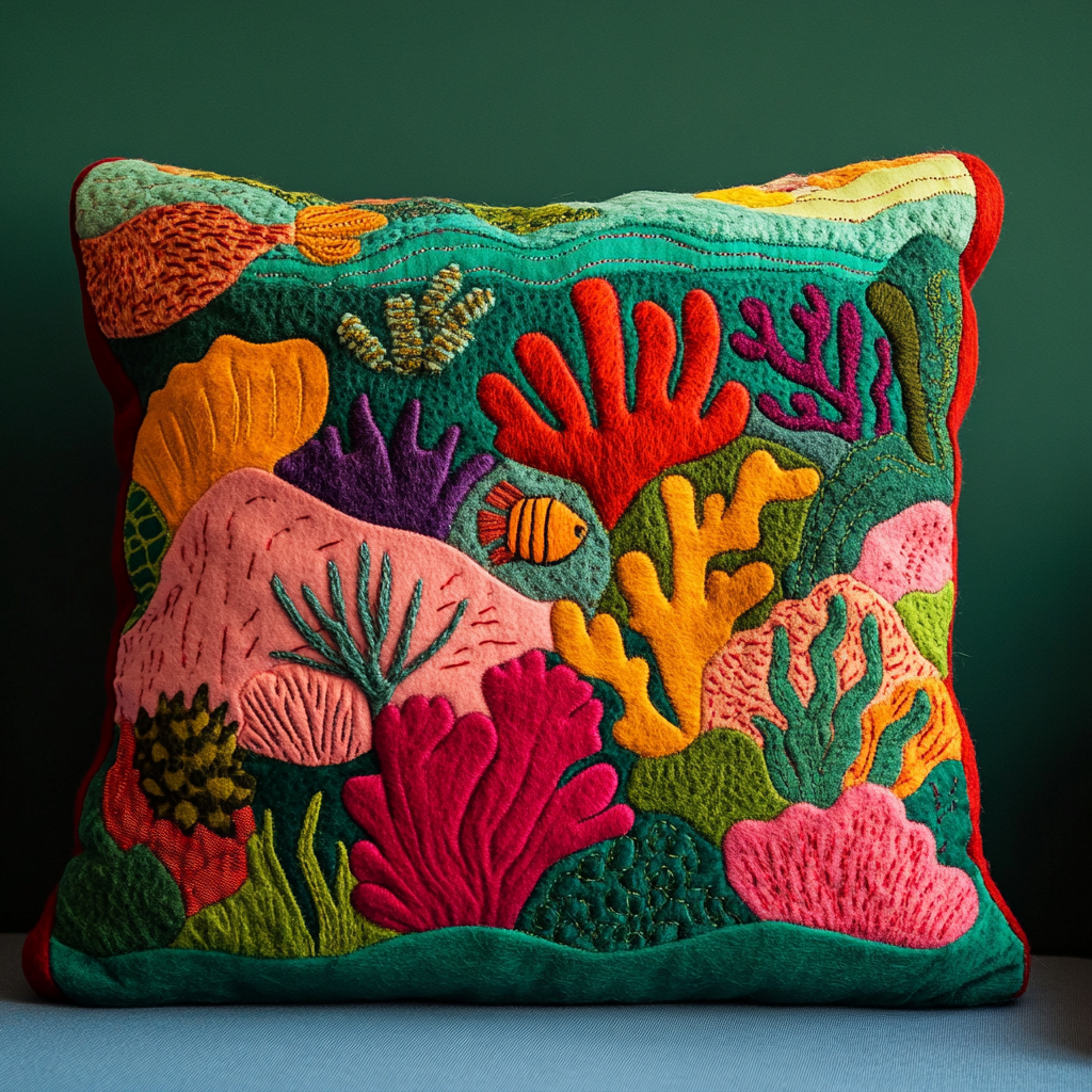 Coral Reef DAI150125152 Quilted Pillow Case