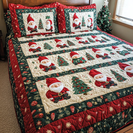 Christmas Gnome TAI181024194 Quilt Bedding Set