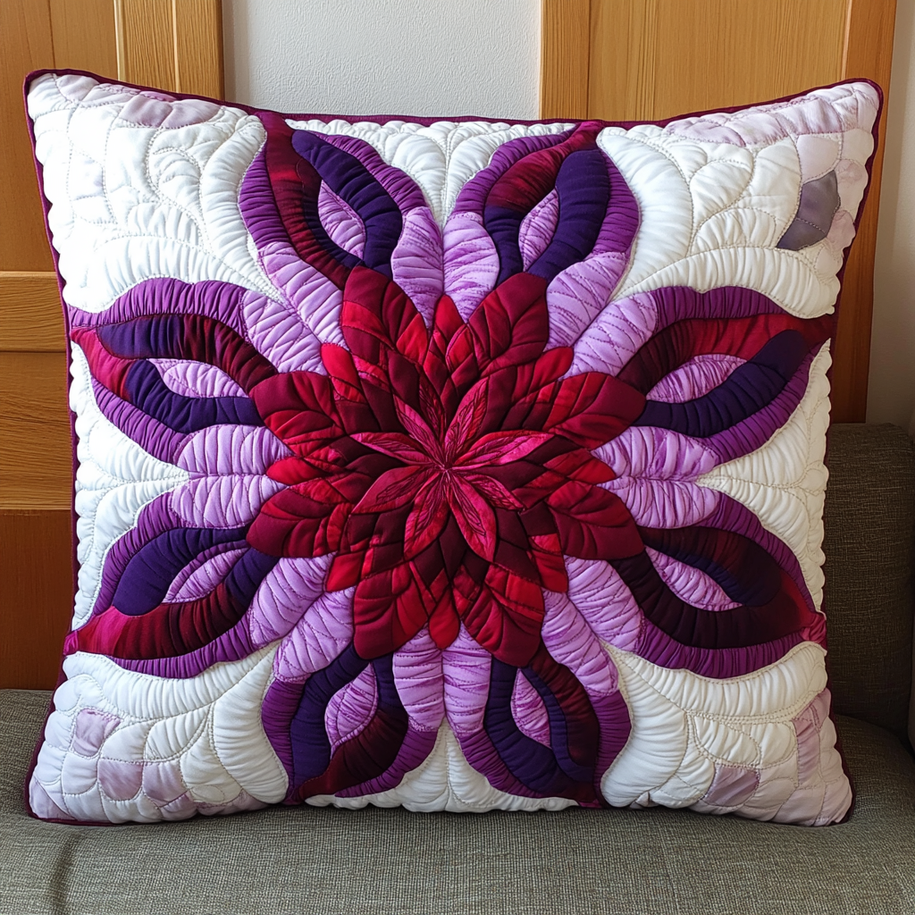 Blooming Flower TAI181024478 Quilted Pillow Case