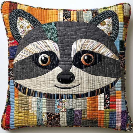 Raccoon DAI111124549 Quilted Pillow Case