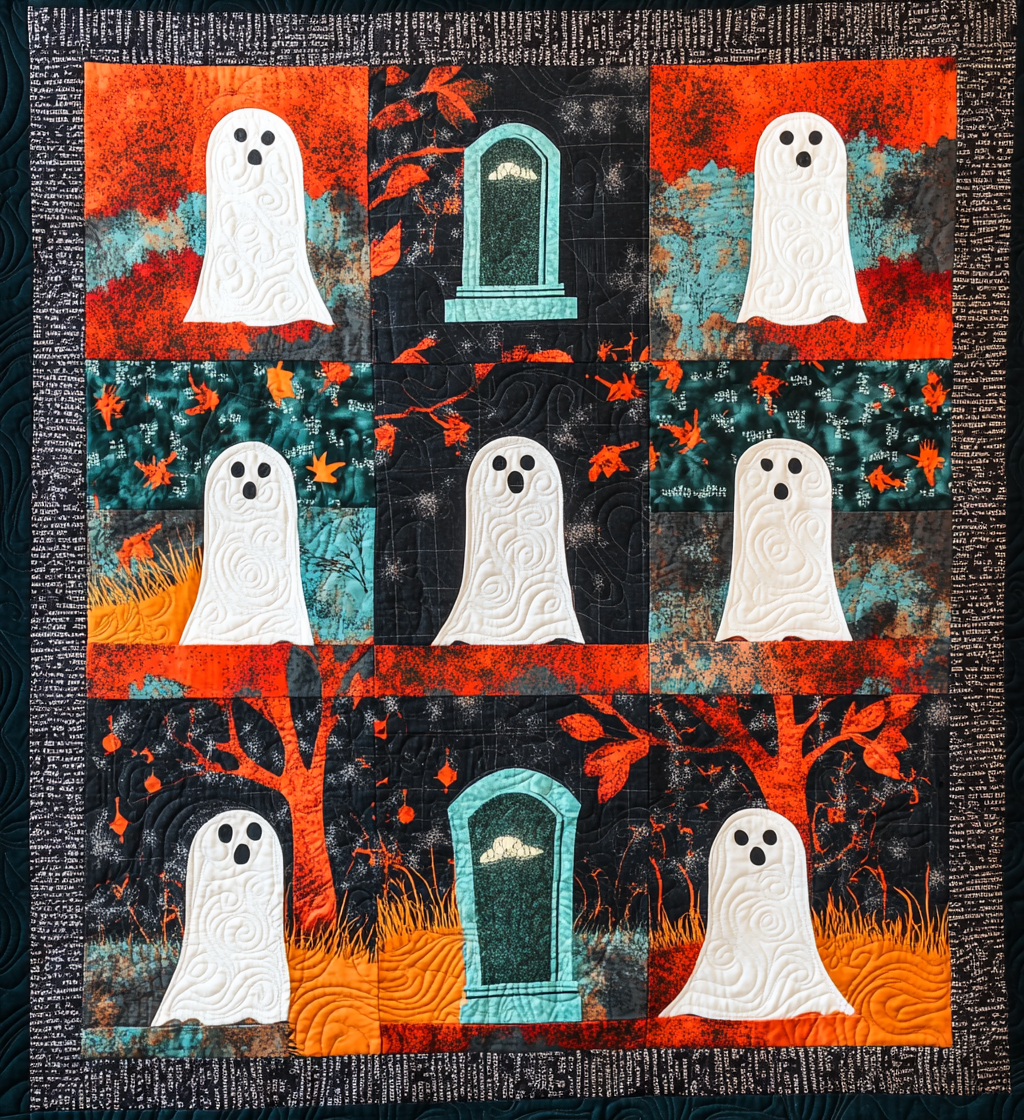 Ghost And Tombstone DAI281124105 Quilt Blanket