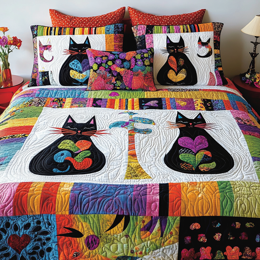 Cats TAI181024237 Quilt Bedding Set