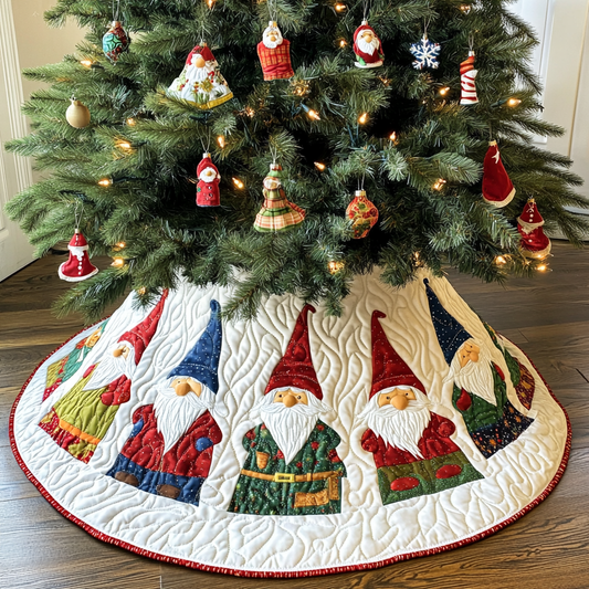 Christmas Gnome DAI040924135 Quilted Tree Skirt