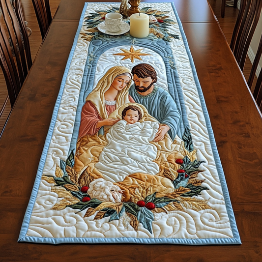 Nativity Scene TAI021024327 Quilted Table Runner