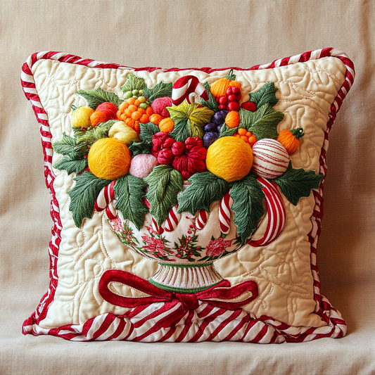 Christmas Fruit DAI231124120 Quilted Pillow Case