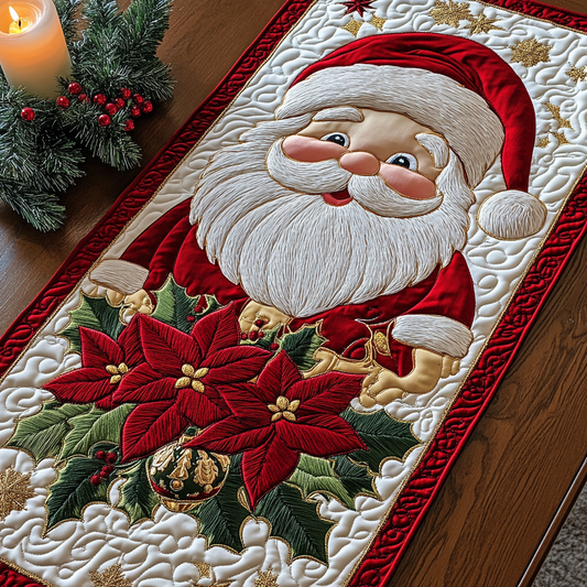 Christmas Santa TAI111124352 Quilted Table Runner