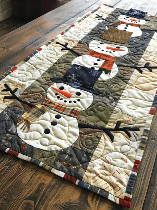 Christmas Snowman TAI280224002 Quilted Table Runner