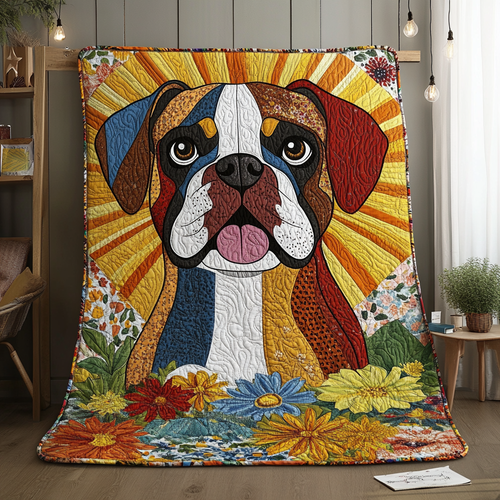 Boxer Dog TAI181024054 Quilt Blanket