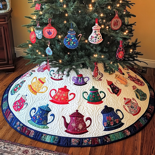 Teapot TAI041024092 Quilted Tree Skirt