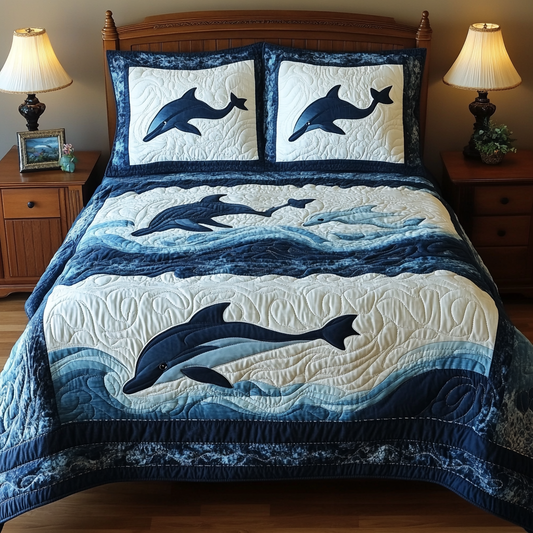 Dolphin DAI280824051 Quilt Bedding Set