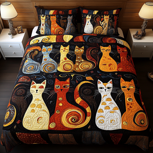 Cats TAI201124182 Quilt Bedding Set