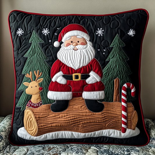 Christmas Santa TAI201124466 Quilted Pillow Case