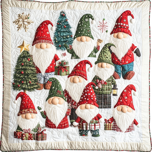 Christmas Gnome TAI201124403 Quilt Blanket