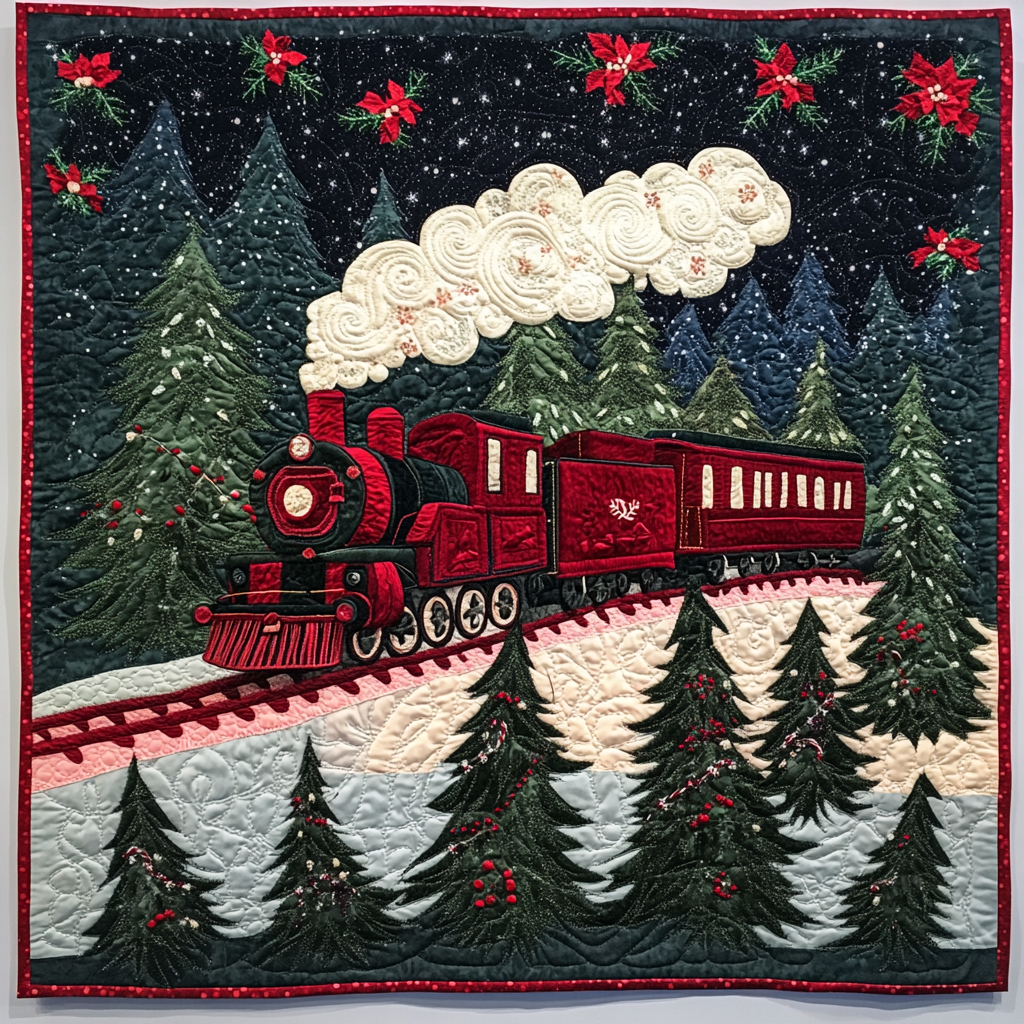 Christmas Train DAI141124556 Quilt Blanket