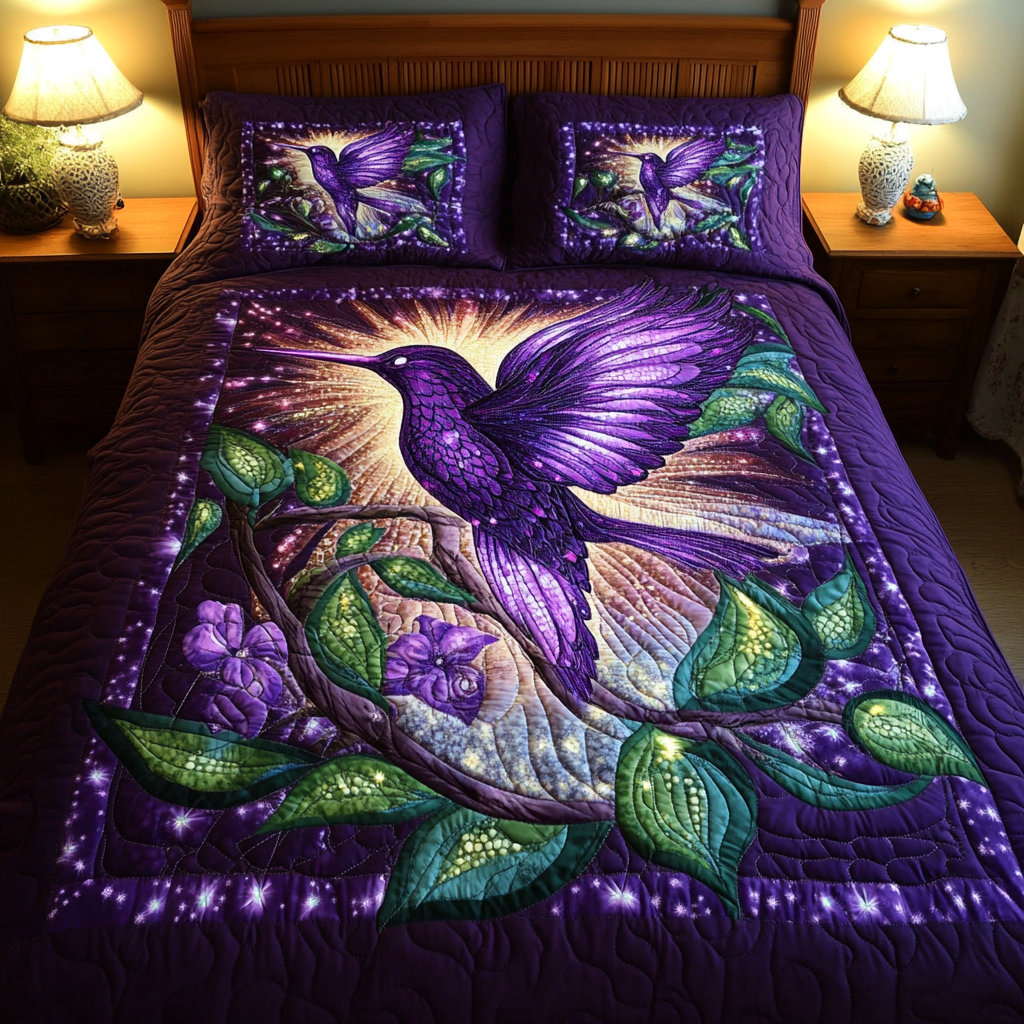 Hummingbird TAI181024126 Quilt Bedding Set