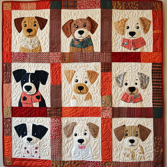 Dogs DAI190824181 Quilt Blanket