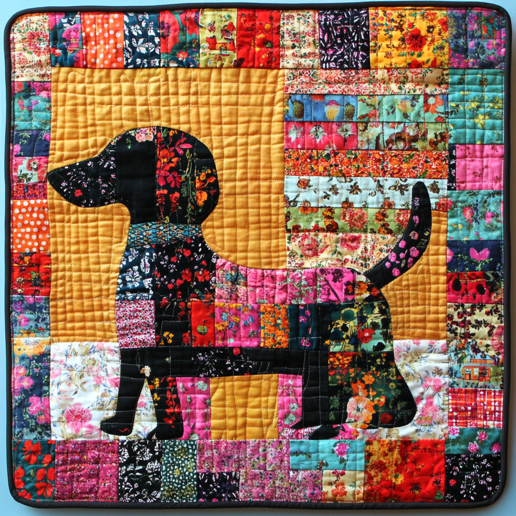 Dachshund DAI190824213 Quilted Placemats