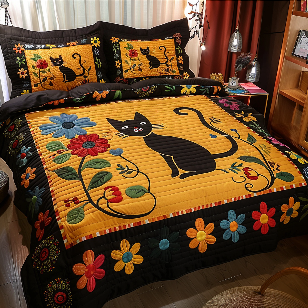 Cat TAI100724075 Quilt Bedding Set