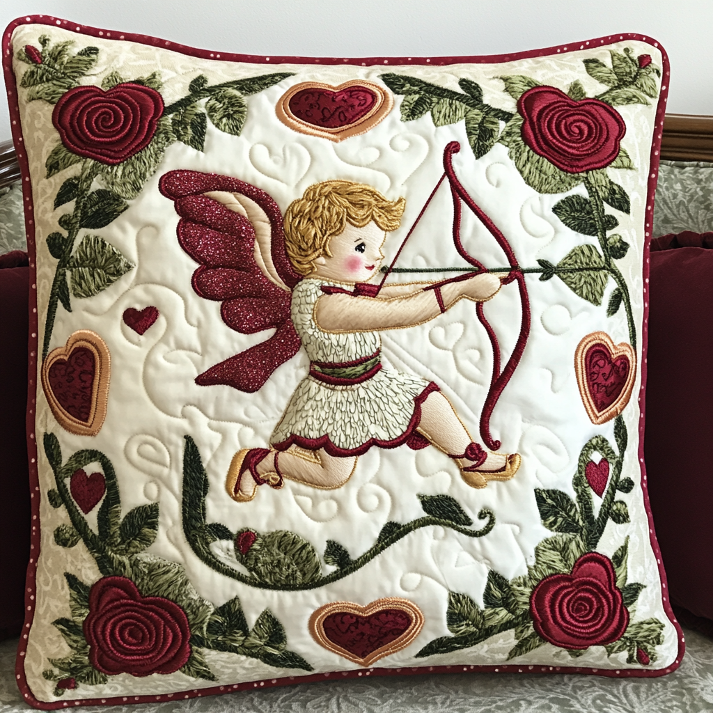 Cupid DAI241224035 Quilted Pillow Case