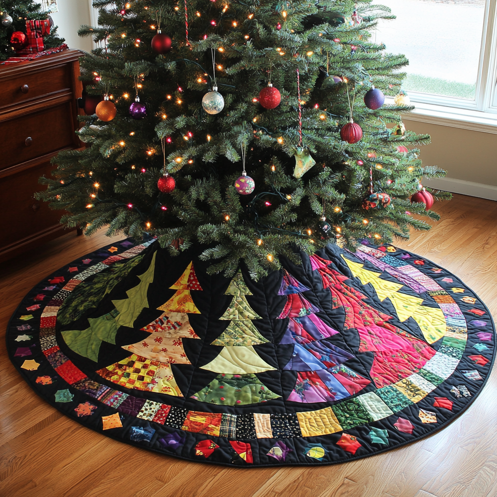 Christmas Tree TAI021024114 Quilted Tree Skirt