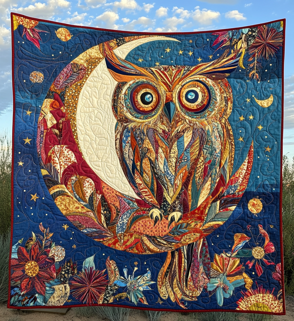 Celestial Owl DAI301224037 Quilt Blanket