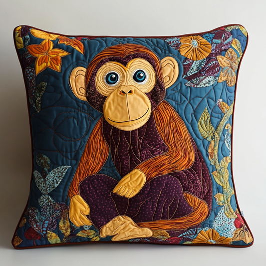 Monkey DAI150125135 Quilted Pillow Case