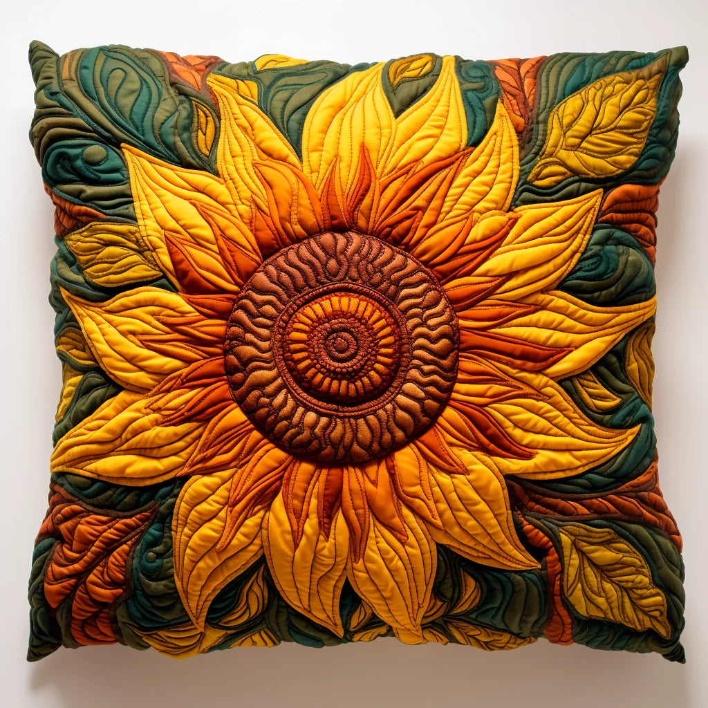 Sunflower TAI060324119 Quilted Pillow Case