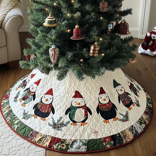 Christmas Penguin TAI041024148 Quilted Tree Skirt