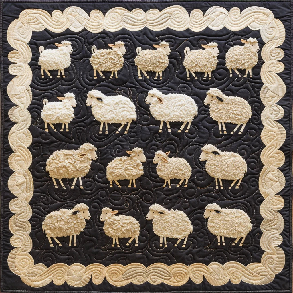 Sheep TAI060324170 Quilted Placemats