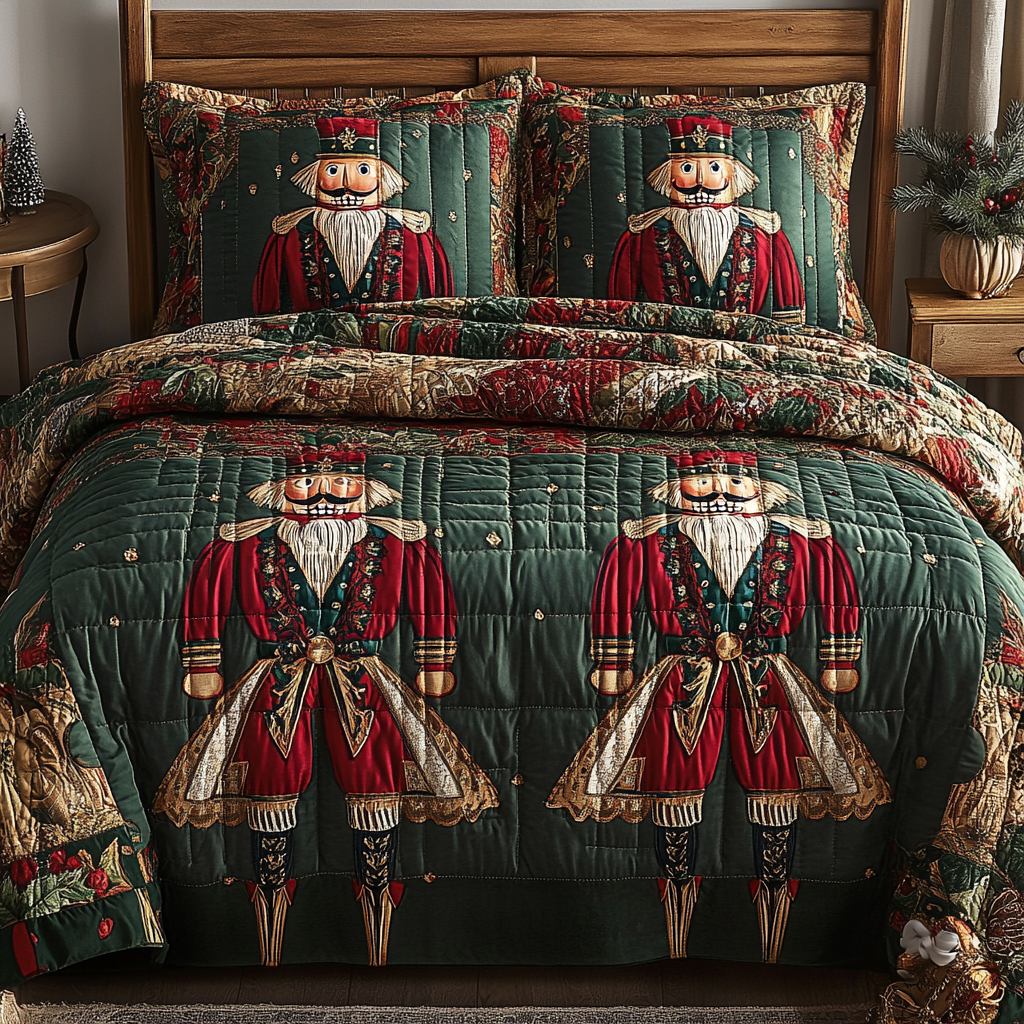 Christmas Nutcracker TAI201124066 Quilt Bedding Set